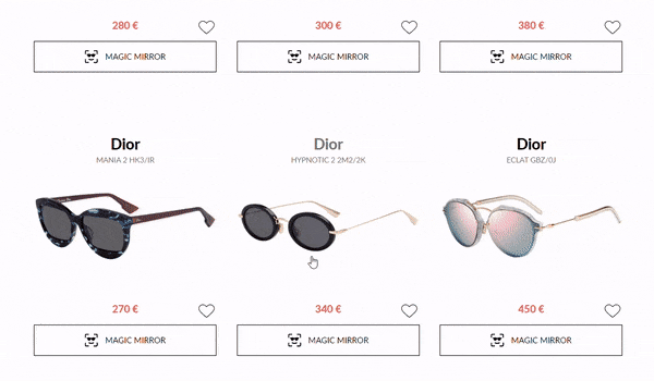 eyerim Magic Mirror, try on amazing eyewear with our new online shopping tool