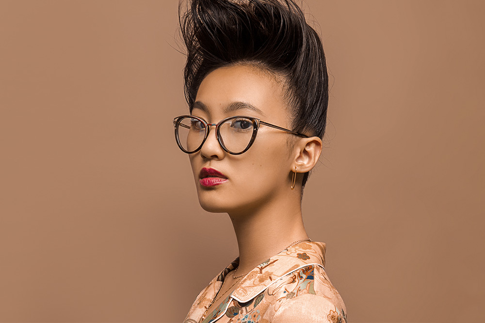 Oversized black frames prescription glasses