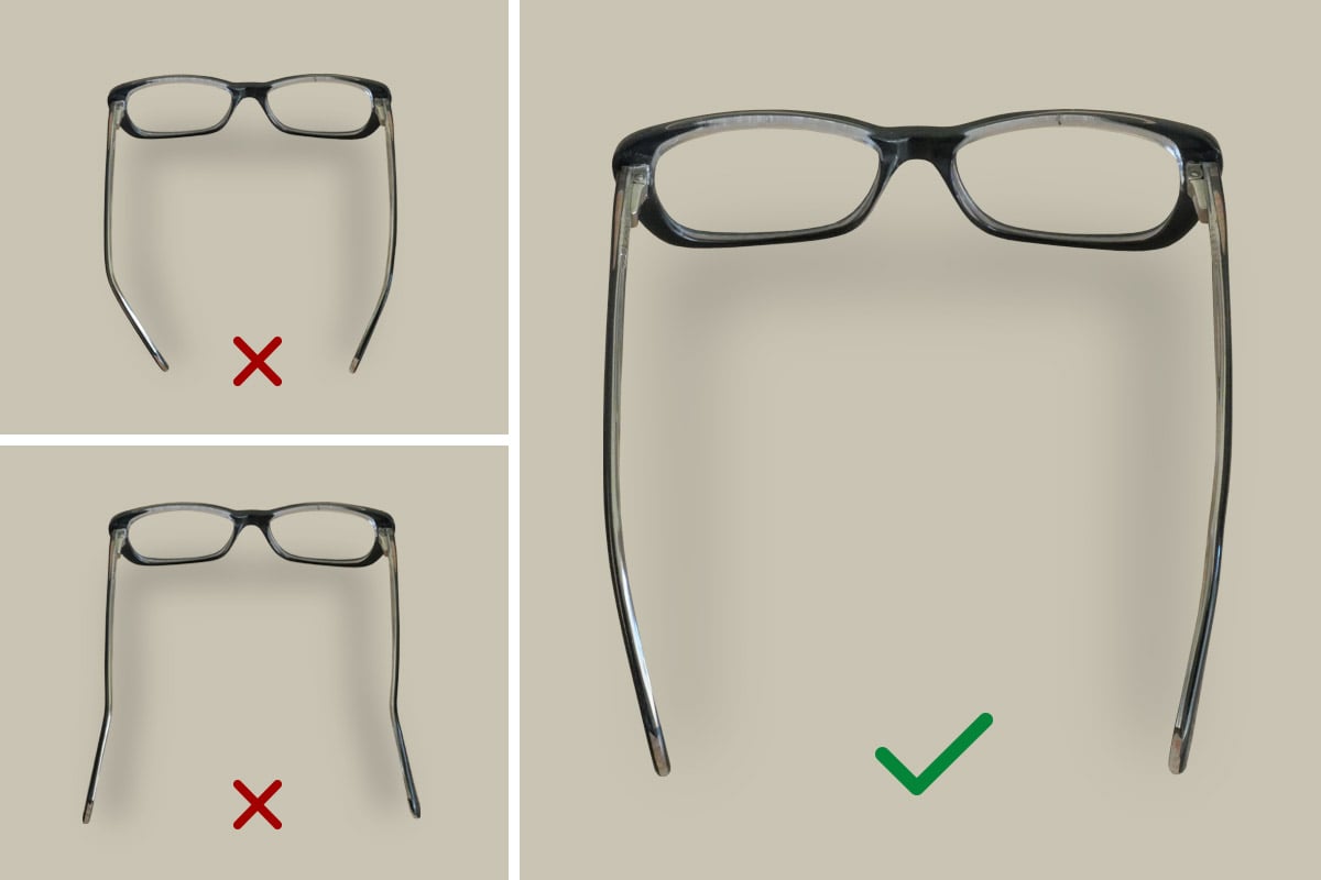 Adjusting the nose pads to the shape and size of your nose
