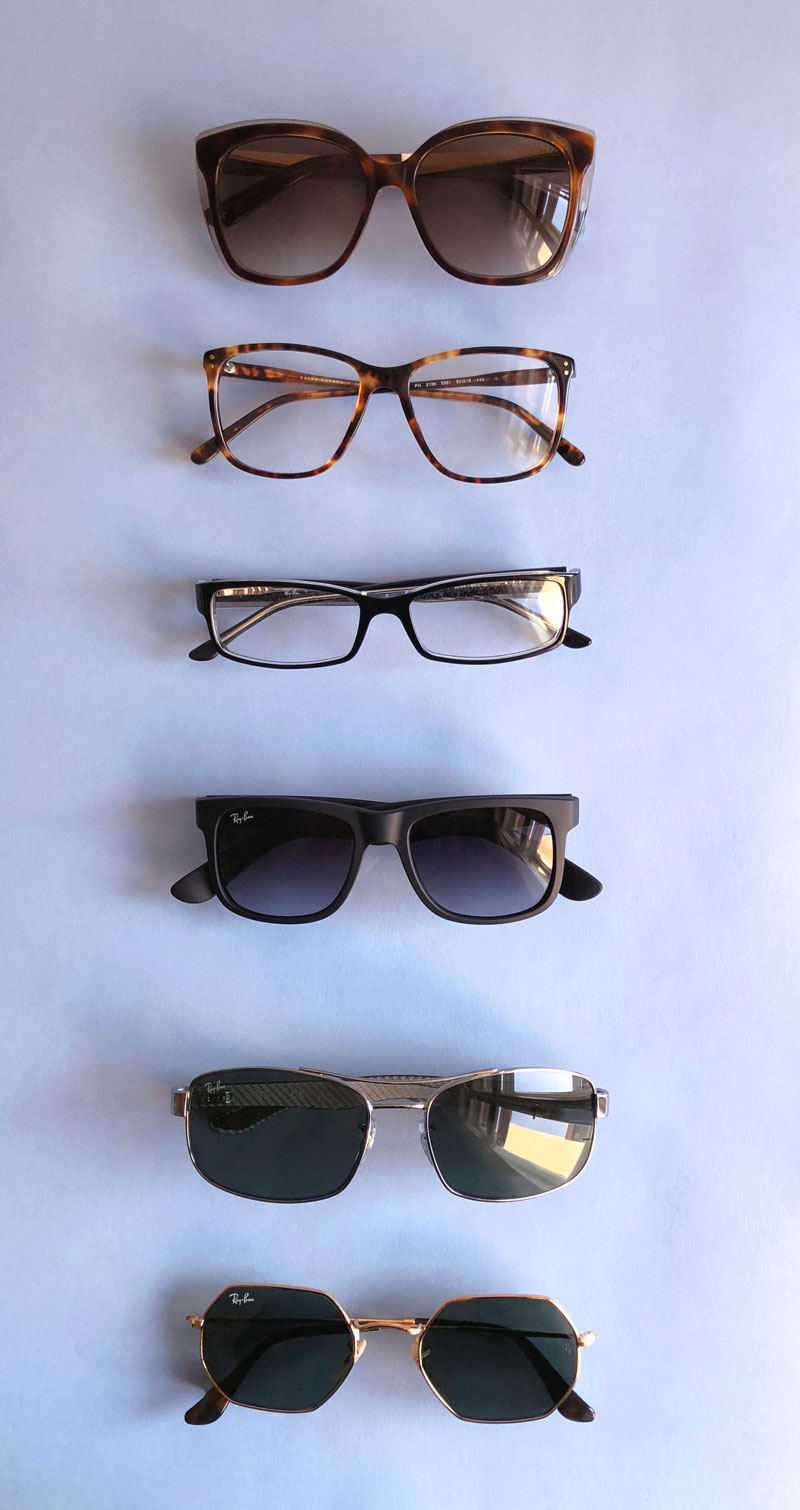 Eyewear Ray-Ban, Giorgio Armani, Jimmy Choo, Pesol