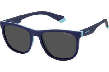 Слънчеви очила Polaroid Junior PLD8049/S ZX9/M9 Polarized Квадратни Синя