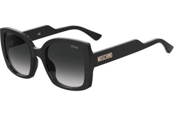 Okulary przeciwsłoneczne Moschino MOS124/S 807/9O Kwadratowe Czarne