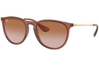 Solbriller Ray-Ban Erika RB4171 659013 Rund Brun