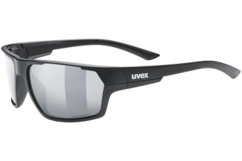 Zonnebril uvex sportstyle 233 P Black Mat S3 Polarized Rechthoekige Zwart