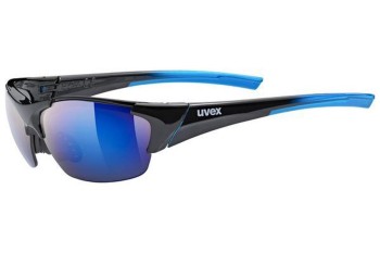 Okulary przeciwsłoneczne uvex blaze III set Black / Blue S3,S1,S0 Prostokątne Czarne