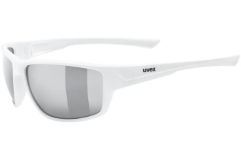 Okulary przeciwsłoneczne uvex sportstyle 230 White Mat S3 Prostokątne Białe