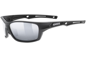 Слънчеви очила uvex sportstyle 232 P Black Mat S3 Polarized Правоъгълни Черна