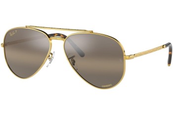 Napszemüvegek Ray-Ban New Aviator Chromance Collection RB3625 9196G5 Polarized Pilota Arany