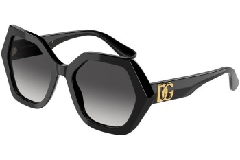 Okulary przeciwsłoneczne Dolce & Gabbana DG4406 501/8G Kwadratowe Czarne