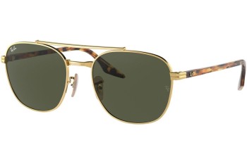 Okulary przeciwsłoneczne Ray-Ban RB3688 001/31 Kwadratowe Złote