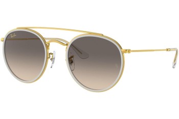 Solbriller Ray-Ban Round Double Bridge RB3647N 923632 Rund Guld