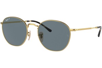 Solbriller Ray-Ban Rob RB3772 001/3R Polarized Rund Guld