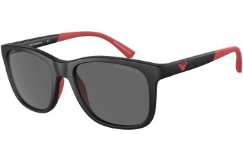 Okulary przeciwsłoneczne Emporio Armani EA4184 500187 Kwadratowe Czarne