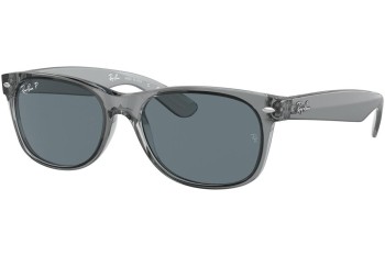 Aurinkolasit Ray-Ban New Wayfarer RB2132 64503R Polarized Kulmikkaat Harmaa