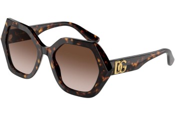 Okulary przeciwsłoneczne Dolce & Gabbana DG4406 502/13 Kwadratowe Havana