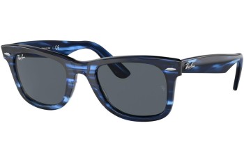 Okulary przeciwsłoneczne Ray-Ban Wayfarer RB2140 1361R5 Kwadratowe Niebieskie