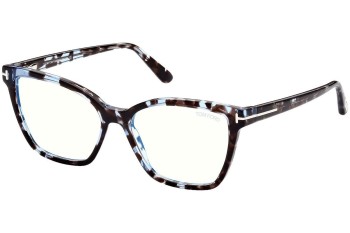 Okulary korekcyjne Tom Ford FT5812-B 055 Kocie oczy Niebieskie