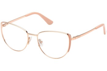 Okulary korekcyjne Guess GU2904 074 Kocie oczy Złote