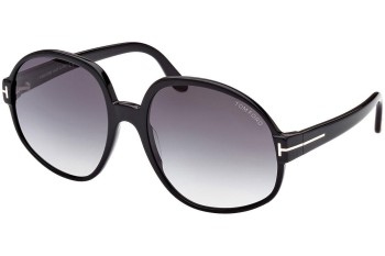 Okulary przeciwsłoneczne Tom Ford FT0991 01B Okrągłe Czarne