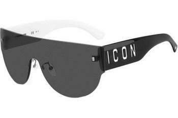 Okulary przeciwsłoneczne Dsquared2 ICON0002/S 80S/IR Pojedyncze | Shield Czarne