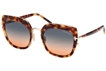 Okulary przeciwsłoneczne Tom Ford FT0945 53P Kwadratowe Havana