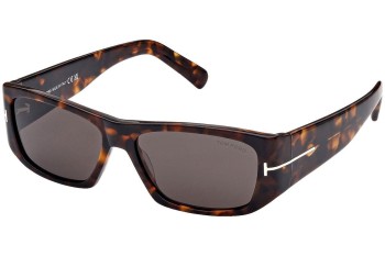 Ochelari de soare Tom Ford FT0986 52A Dreptunghiulari Havana