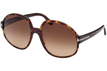 Okulary przeciwsłoneczne Tom Ford FT0991 52F Okrągłe Havana