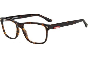 Okulary korekcyjne Dsquared2 D20007 086 Kwadratowe Havana