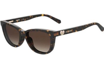 Okulary korekcyjne Love Moschino MOL052/CS 086/HA Kocie oczy Havana