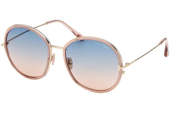 Okulary przeciwsłoneczne Tom Ford FT0946 72W Okrągłe Różowe