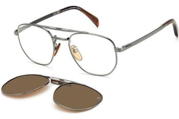 Brýle David Beckham DB1082/G/CS KJ1/HE Polarized Okrouhlé Stříbrné