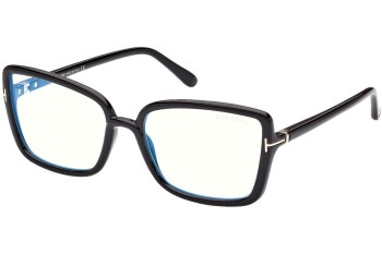 Okulary korekcyjne Tom Ford FT5813-B 001 Kocie oczy Czarne