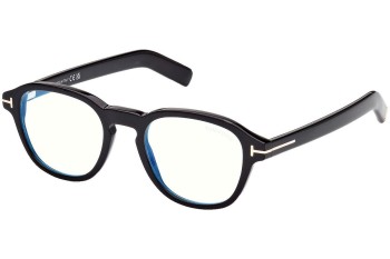 Okulary korekcyjne Tom Ford FT5821-B 001 Okrągłe Czarne