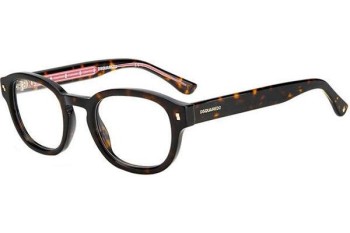 Okulary korekcyjne Dsquared2 D20023 086 Okrągłe Havana