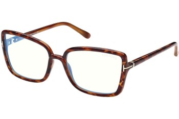 Silmälasit Tom Ford FT5813-B 055 Cat Eye Havana