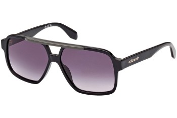 Okulary przeciwsłoneczne Adidas Originals OR0066 01B Pilotki (Aviator) Czarne