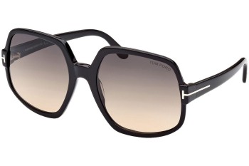 Okulary przeciwsłoneczne Tom Ford FT0992 01B Kwadratowe Czarne