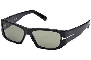 Okulary przeciwsłoneczne Tom Ford FT0986 01N Prostokątne Czarne