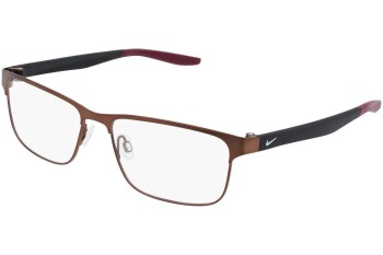 Okulary korekcyjne Nike 8130 207 Prostokątne Brązowe