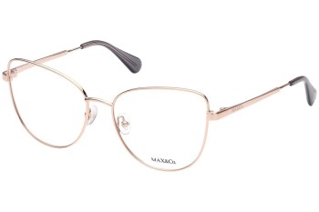 Okulary korekcyjne Max&Co. MO5018 033 Kocie oczy Złote