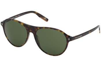 Okulary przeciwsłoneczne Zegna EZ0168 52N Pilotki (Aviator) Havana