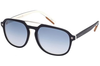 Okulary przeciwsłoneczne Zegna EZ0149 92X Pilotki (Aviator) Niebieskie