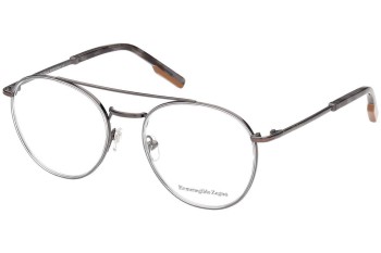 Okulary korekcyjne Zegna EZ5198 026 Okrągłe Przezroczyste