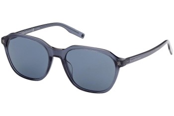 Okulary przeciwsłoneczne Zegna EZ0194 90V Kwadratowe Niebieskie