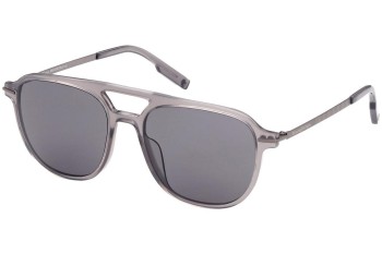 Okulary przeciwsłoneczne Zegna EZ0191 20A Pilotki (Aviator) Szare