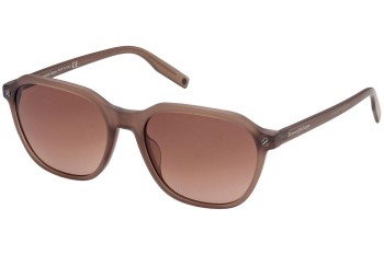 Zonnebril Zegna EZ0194 49F Vierkant Bruin