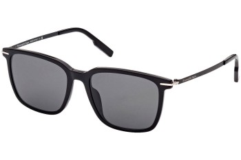 Zonnebril Zegna EZ0206 01A Vierkant Zwart