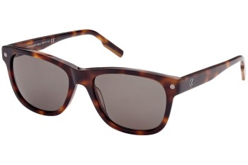 Okulary przeciwsłoneczne Zegna EZ0196 52N Kwadratowe Havana