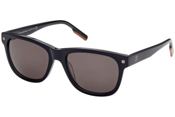 Okulary przeciwsłoneczne Zegna EZ0196 05N Kwadratowe Czarne