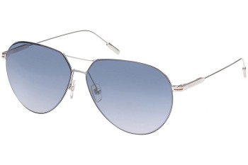 Okulary przeciwsłoneczne Zegna EZ0185 16X Pilotki (Aviator) Srebrne